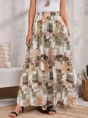 Ally Allover Print Skirt
