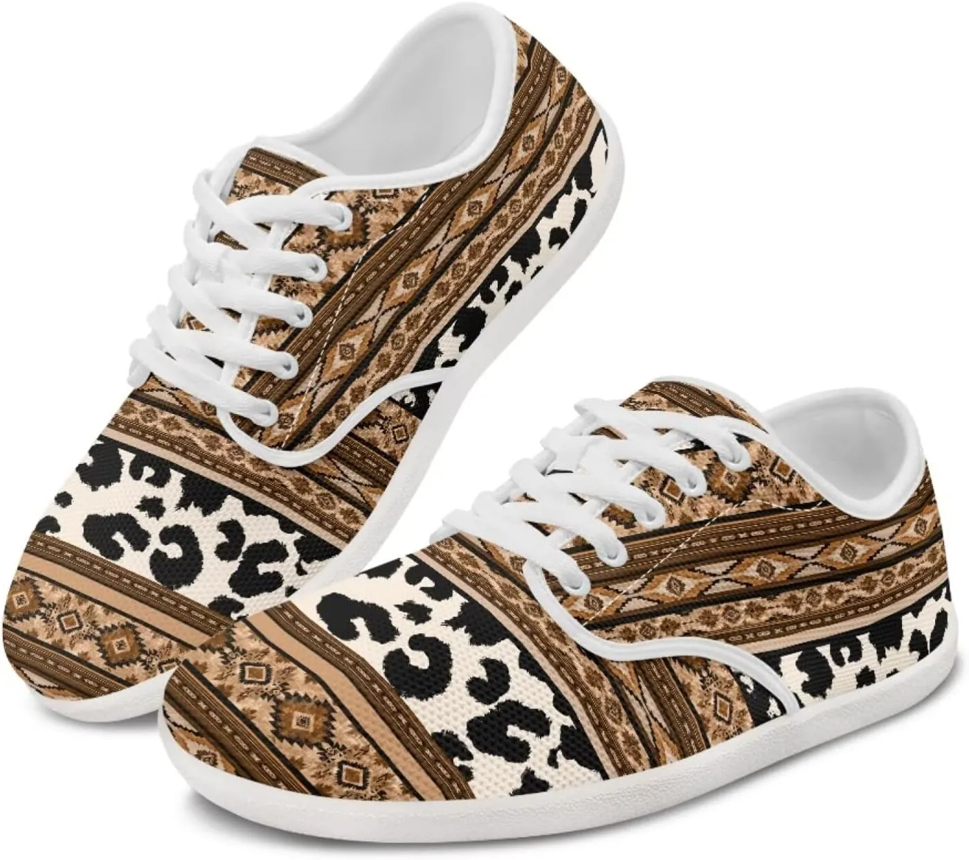 Animal Tribe Hike Barefoot Shoes Women Zero Drop Sole Lace Up Flat Knit Sneakers Lightweight Wide Toe