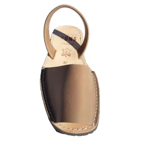 Avarca Sandals Leather TAUPE - PONS