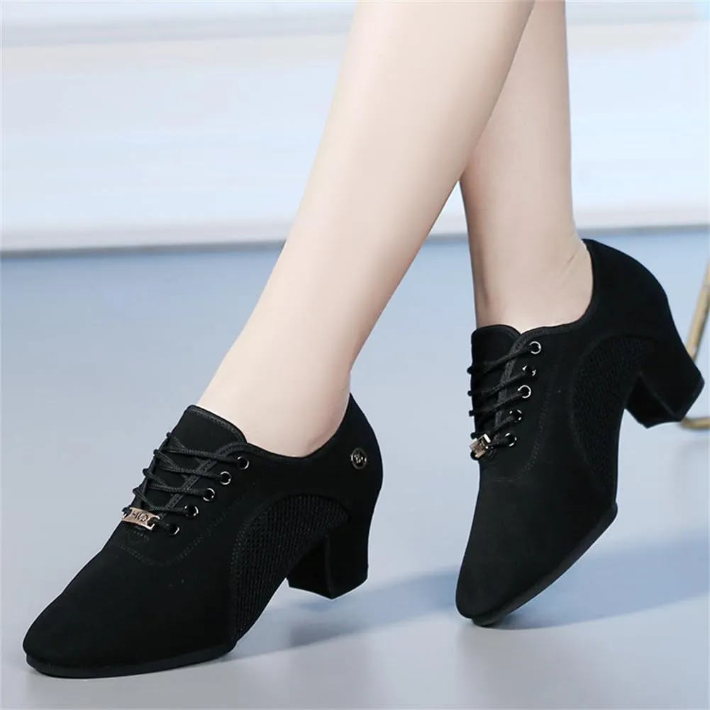 Ballroom Dance Shoes, Women Salsa Latin Dancing Practice Shoes for Beginners Comfortable Modern Dance Shoes