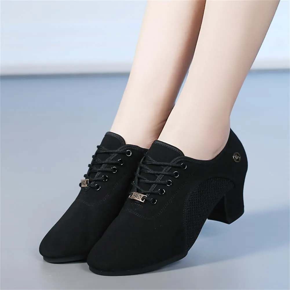 Ballroom Dance Shoes, Women Salsa Latin Dancing Practice Shoes for Beginners Comfortable Modern Dance Shoes