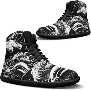 Binienty Mens Barefoot Shoes High Top Womens Minimalist Trail Running Barefoot Shoes Wide Toe Box