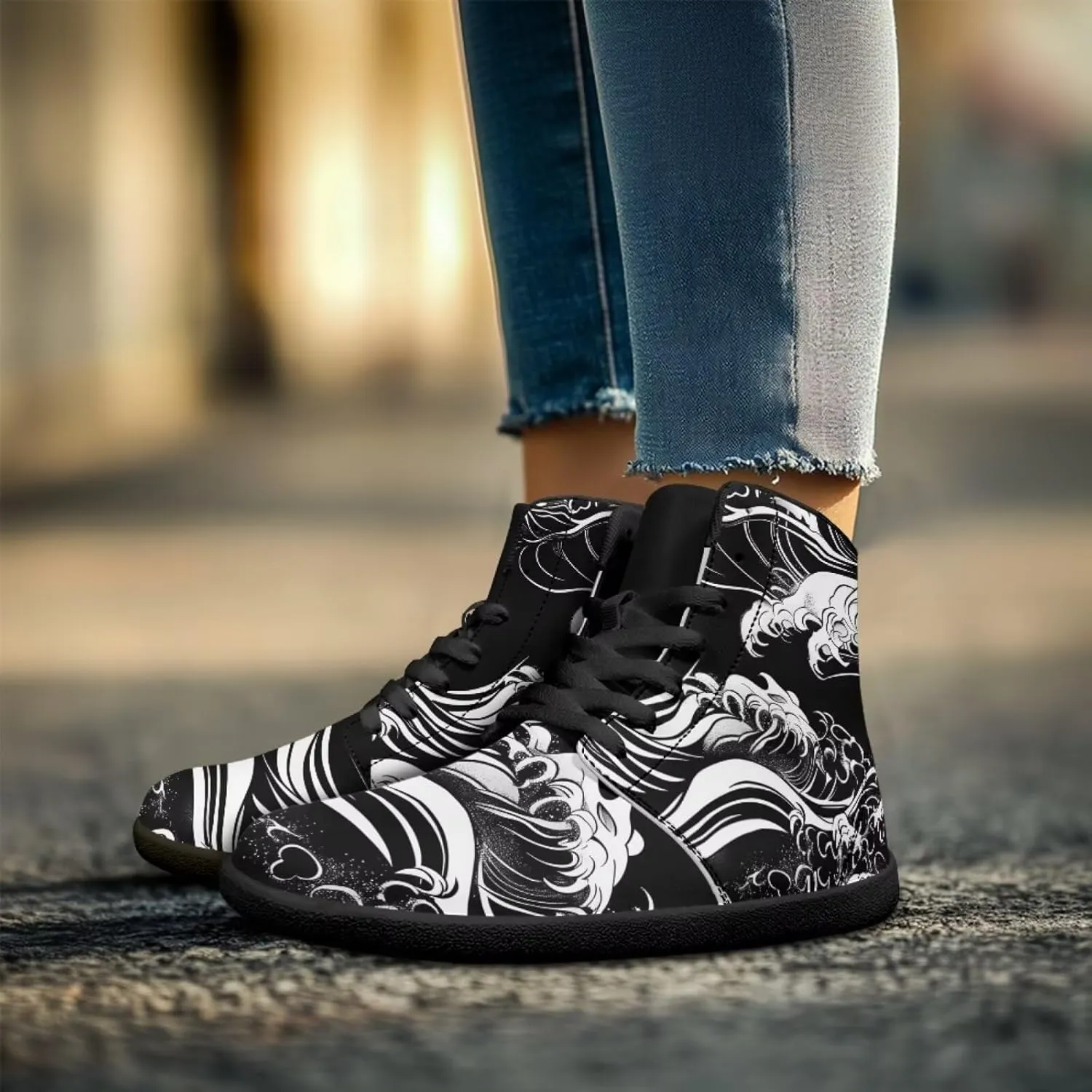 Binienty Mens Barefoot Shoes High Top Womens Minimalist Trail Running Barefoot Shoes Wide Toe Box
