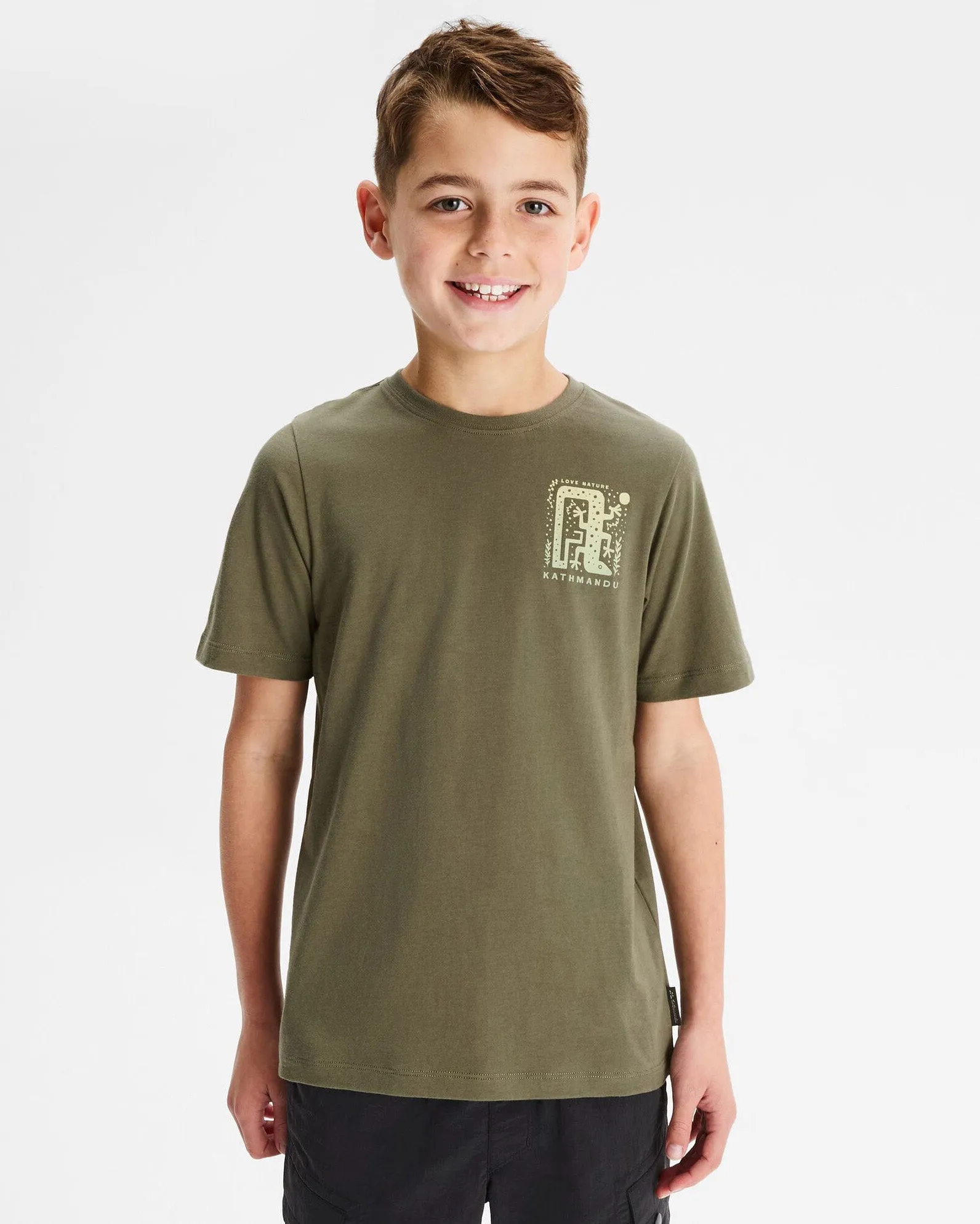 Boys' Geo Skink Organic Cotton T-shirt - Beech
