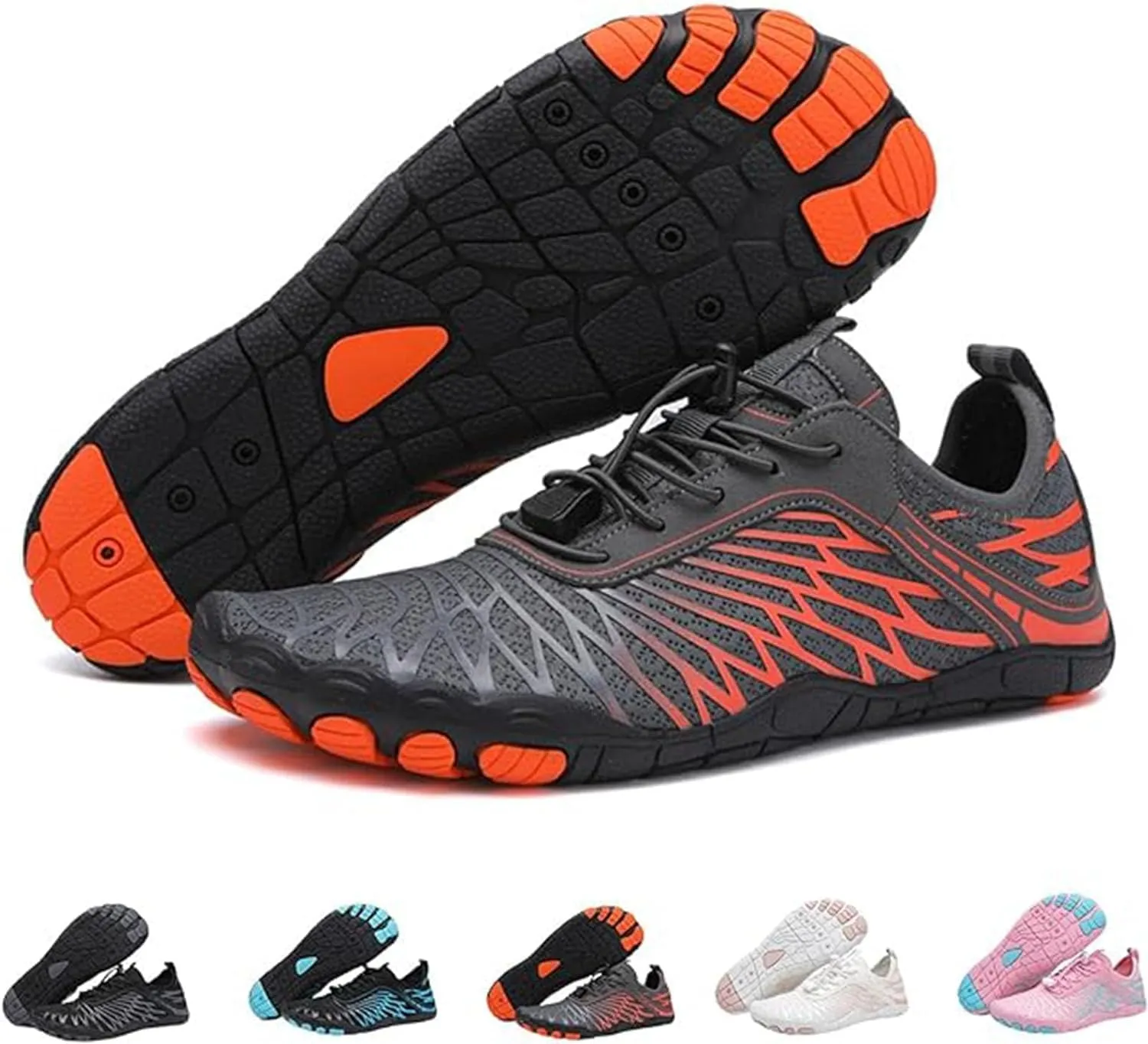 Bronior Grounding Shoes for Women Men, Healthy & Non-Slip Barefoot Shoes, Breathable Wide Toe, Comfortable and Wear-Resistant