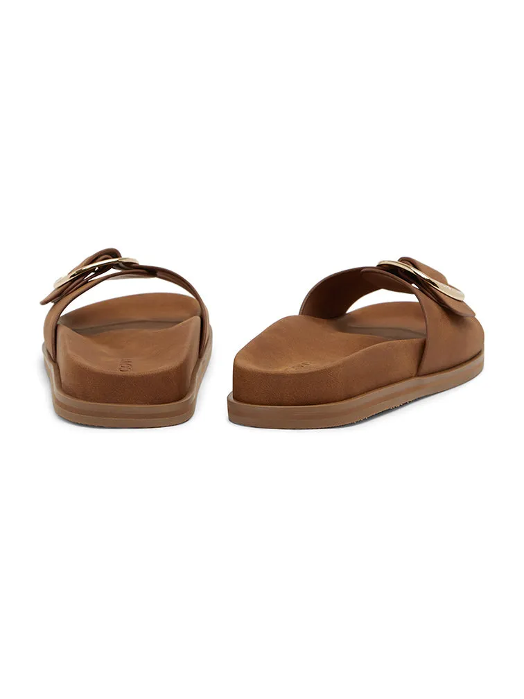 CAYO Brown Slide Sandals