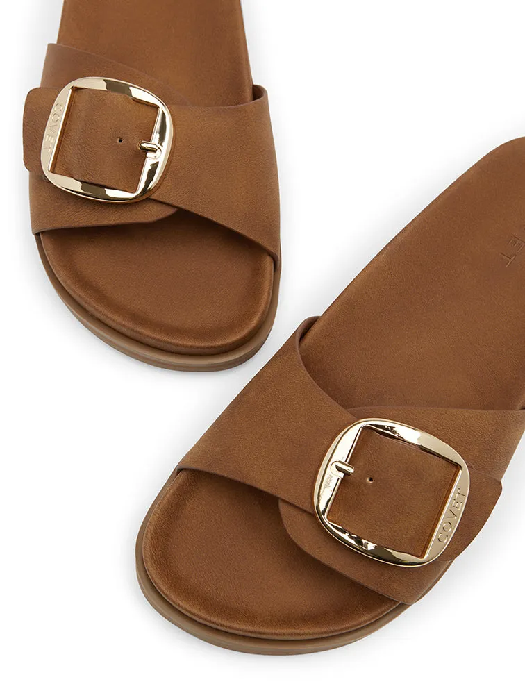 CAYO Brown Slide Sandals