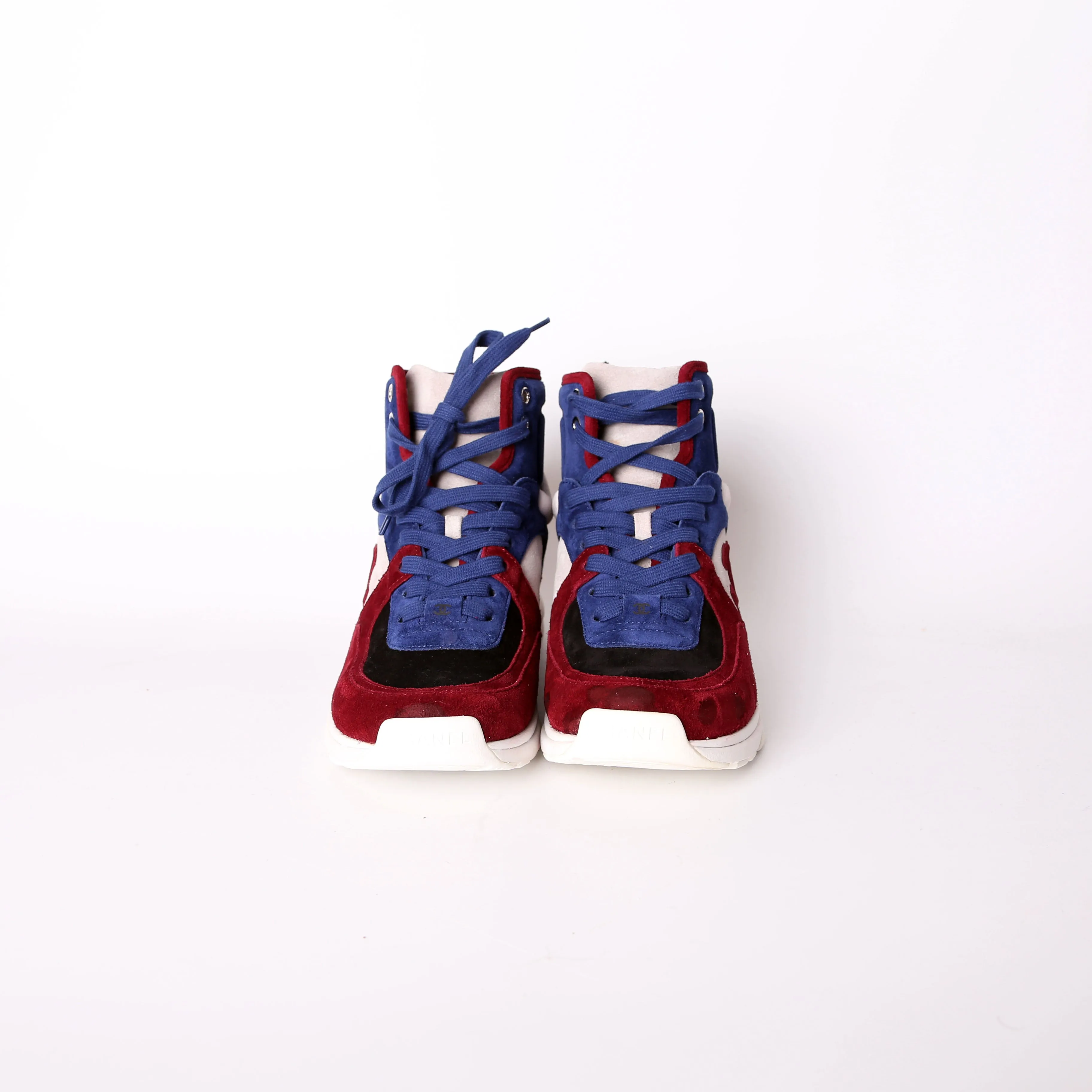 CC High Top Suede Sneakers
