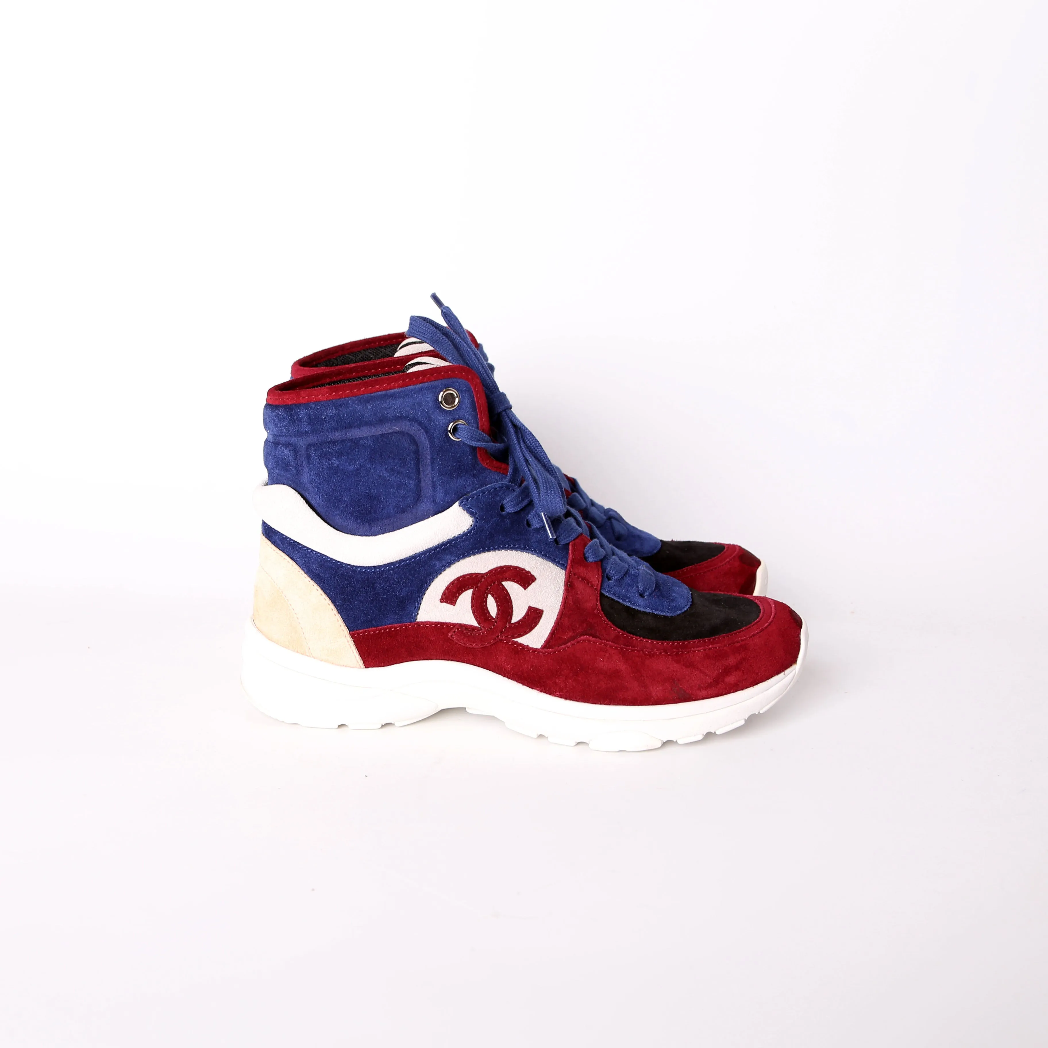 CC High Top Suede Sneakers