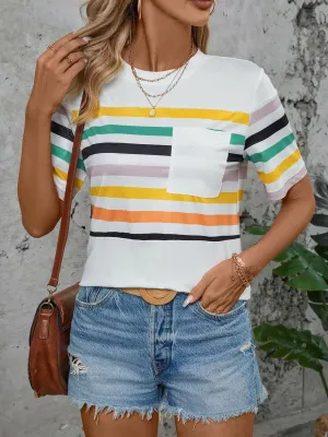 Chic striped tee - stretchy comfort