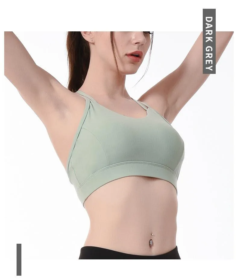 Cross beauty back sports bra