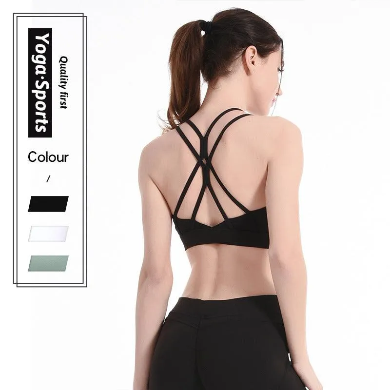 Cross beauty back sports bra