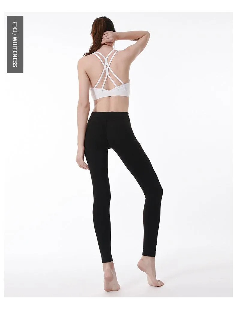 Cross beauty back sports bra