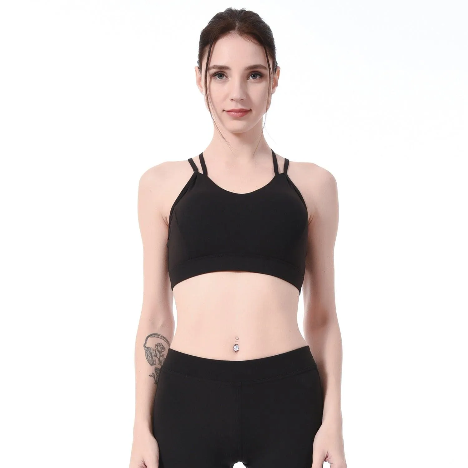 Cross beauty back sports bra