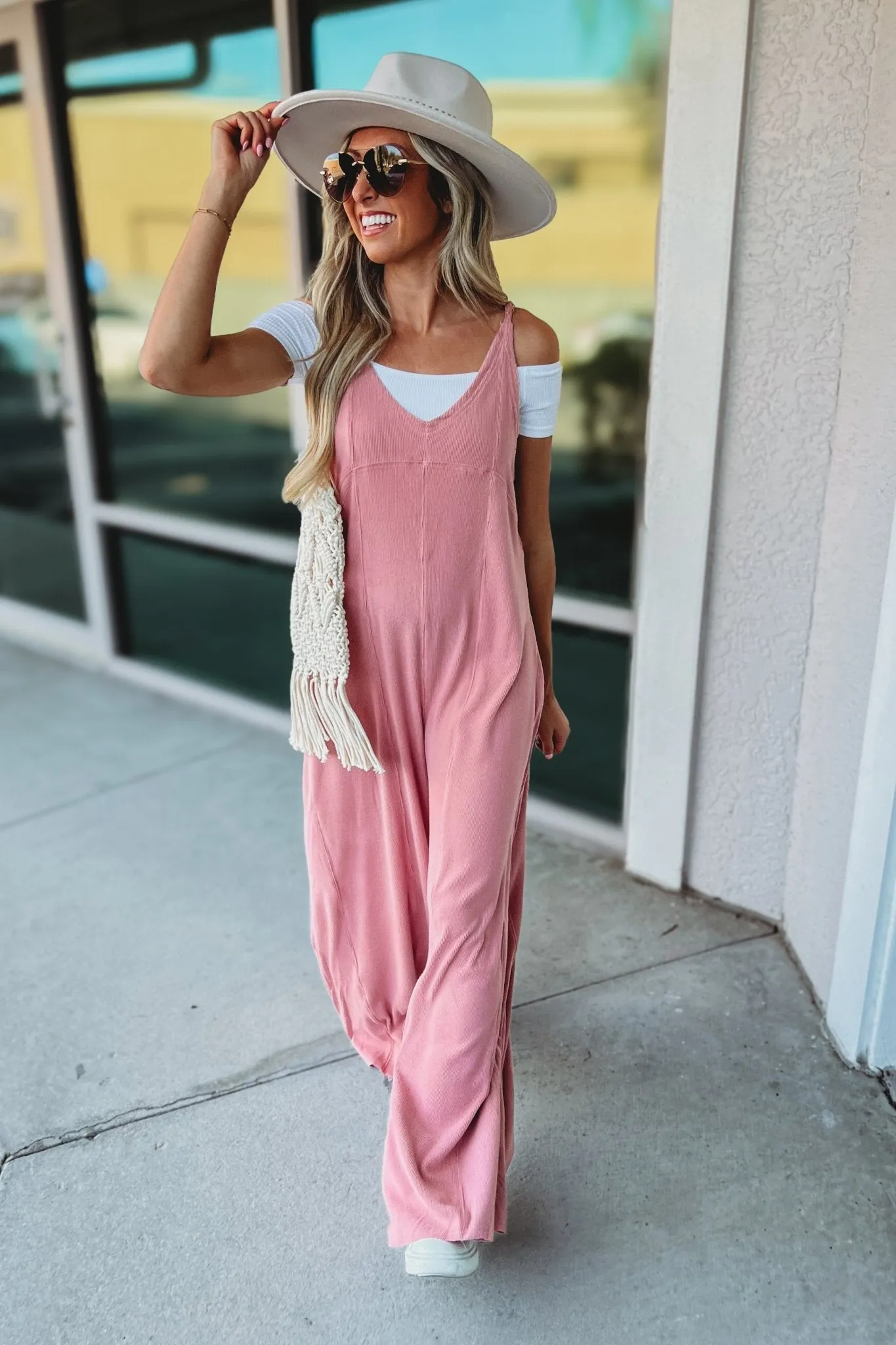 Desert Moon Rose Pink Jumpsuit