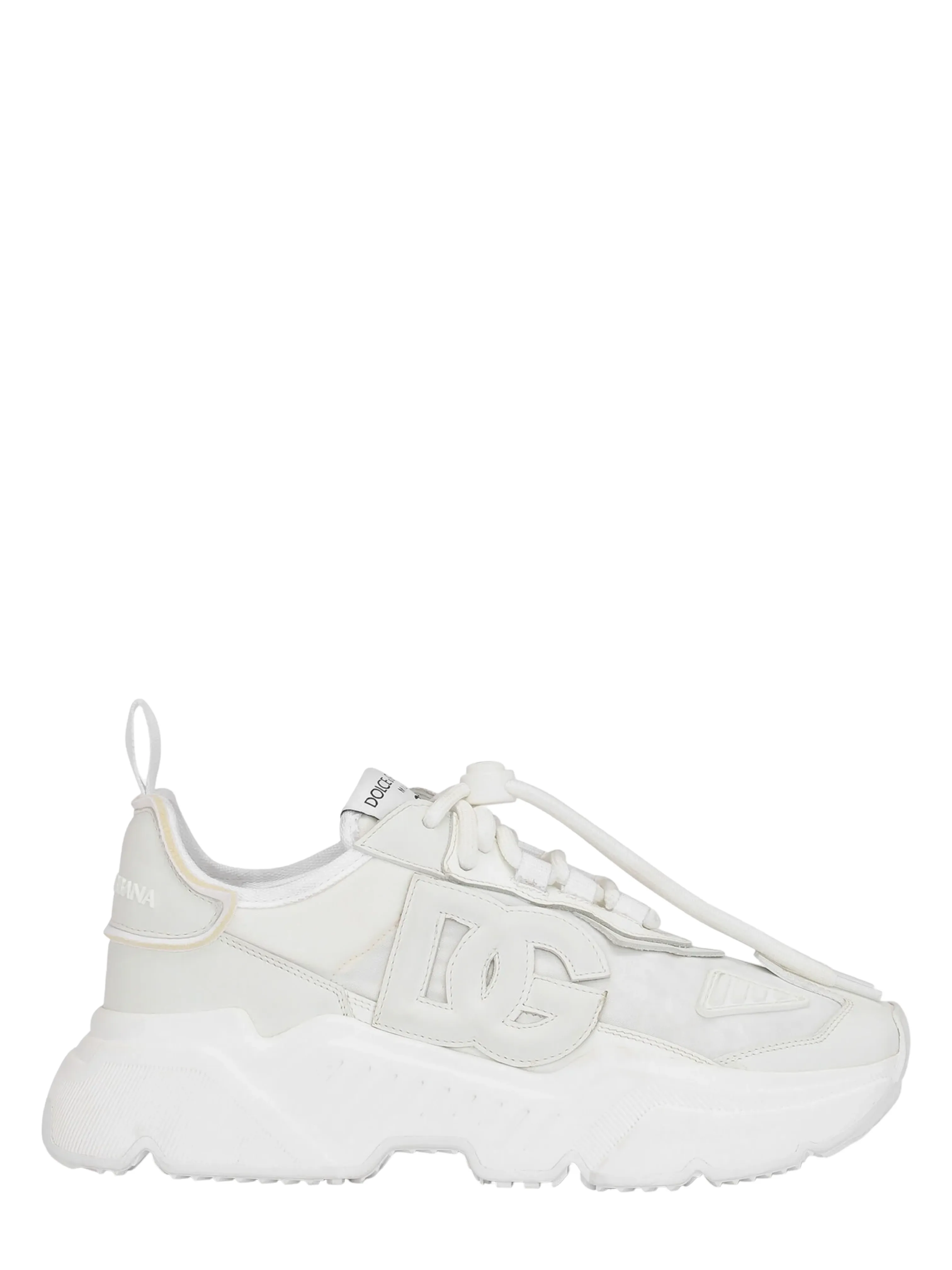 Dolce & Gabbana Daymaster Leather Sneakers in White