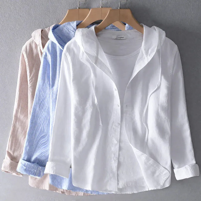 Elena | Lightweight Hooded Blouse