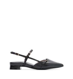 Firecrown 2 Black Leather Flats