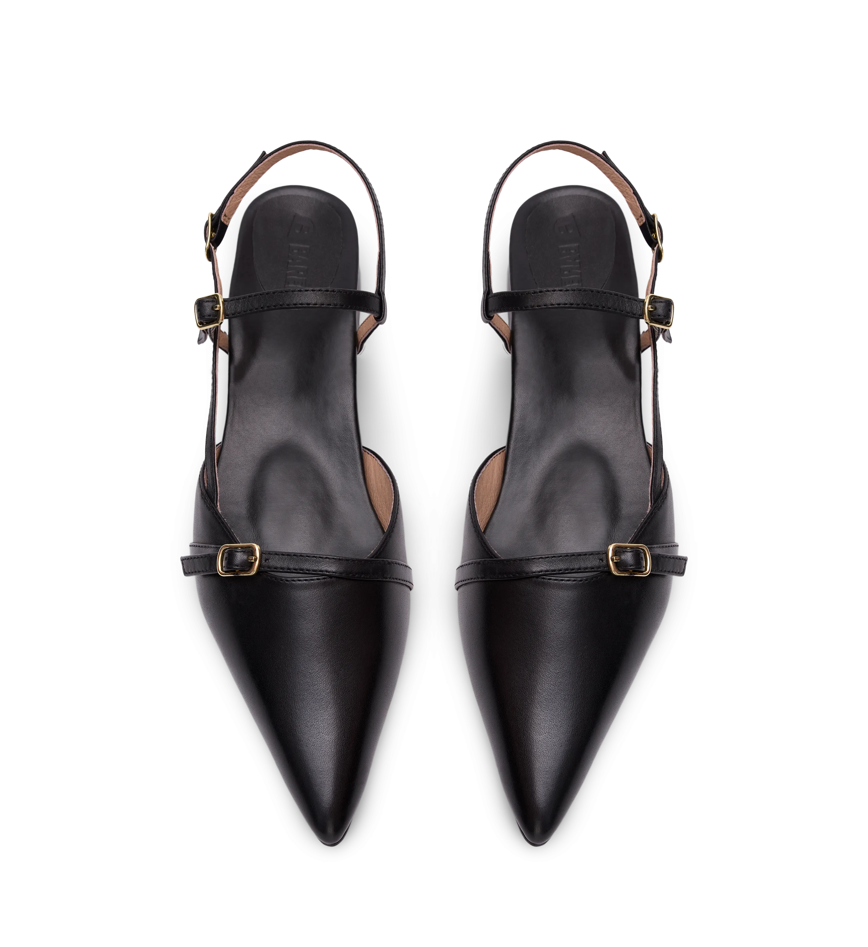 Firecrown 2 Black Leather Flats