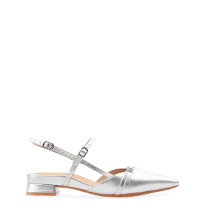 Firecrown 2 Silver Leather Flats