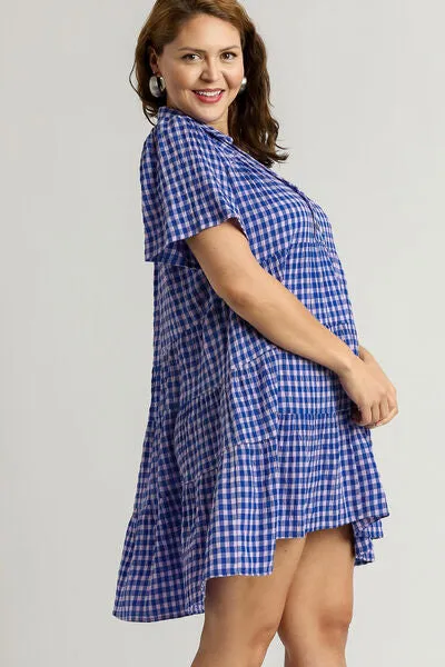 Gingham Bliss Babydoll Dress