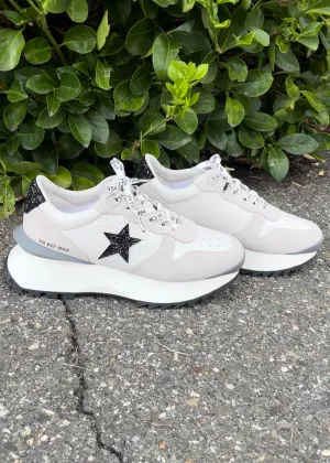 glitter star wedge runner sneaker