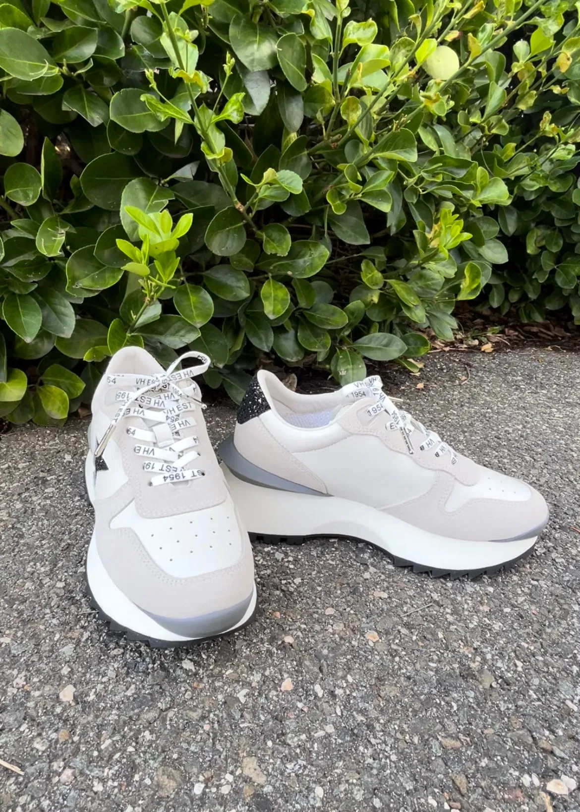 glitter star wedge runner sneaker