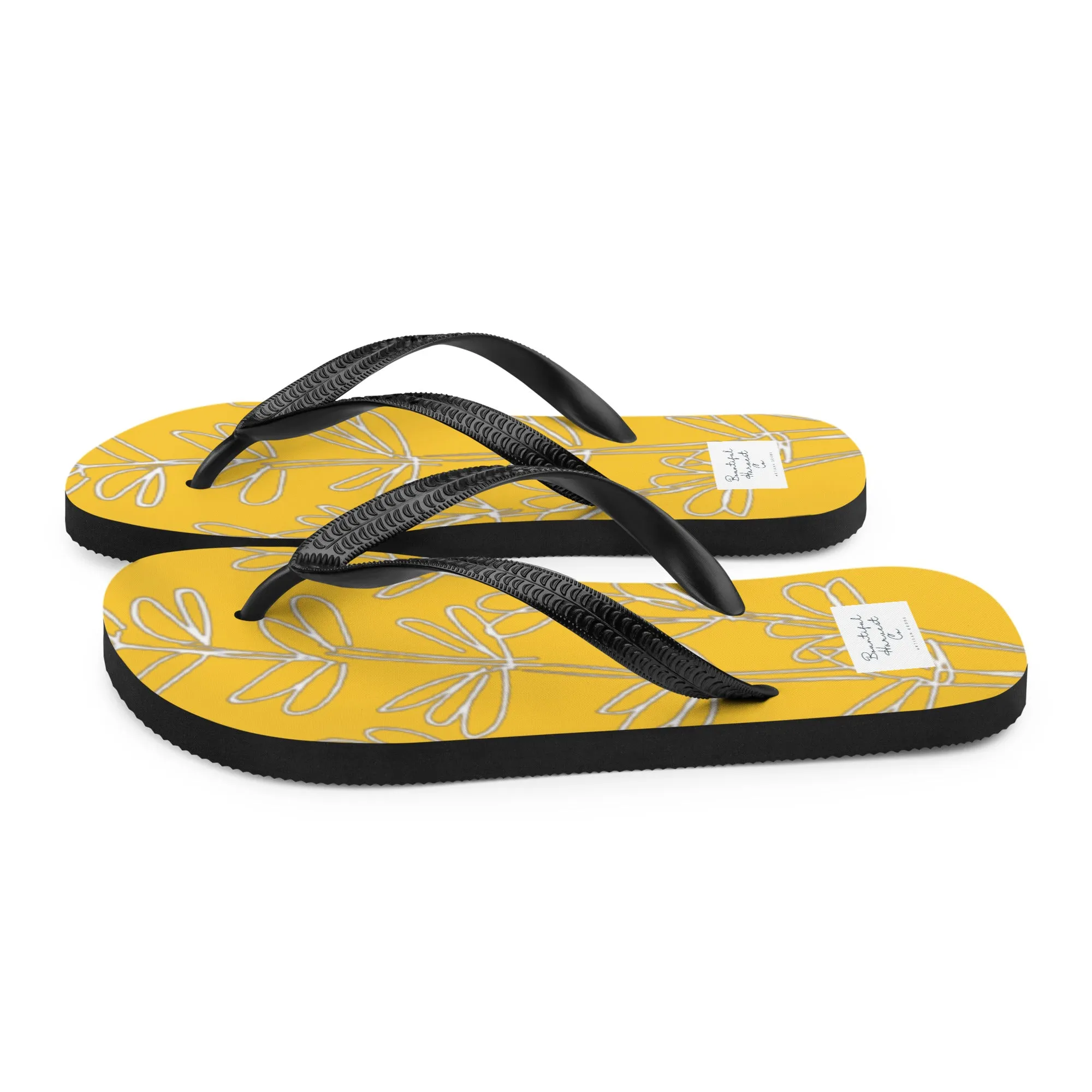 GOLD LAVENDER Flip-Flops