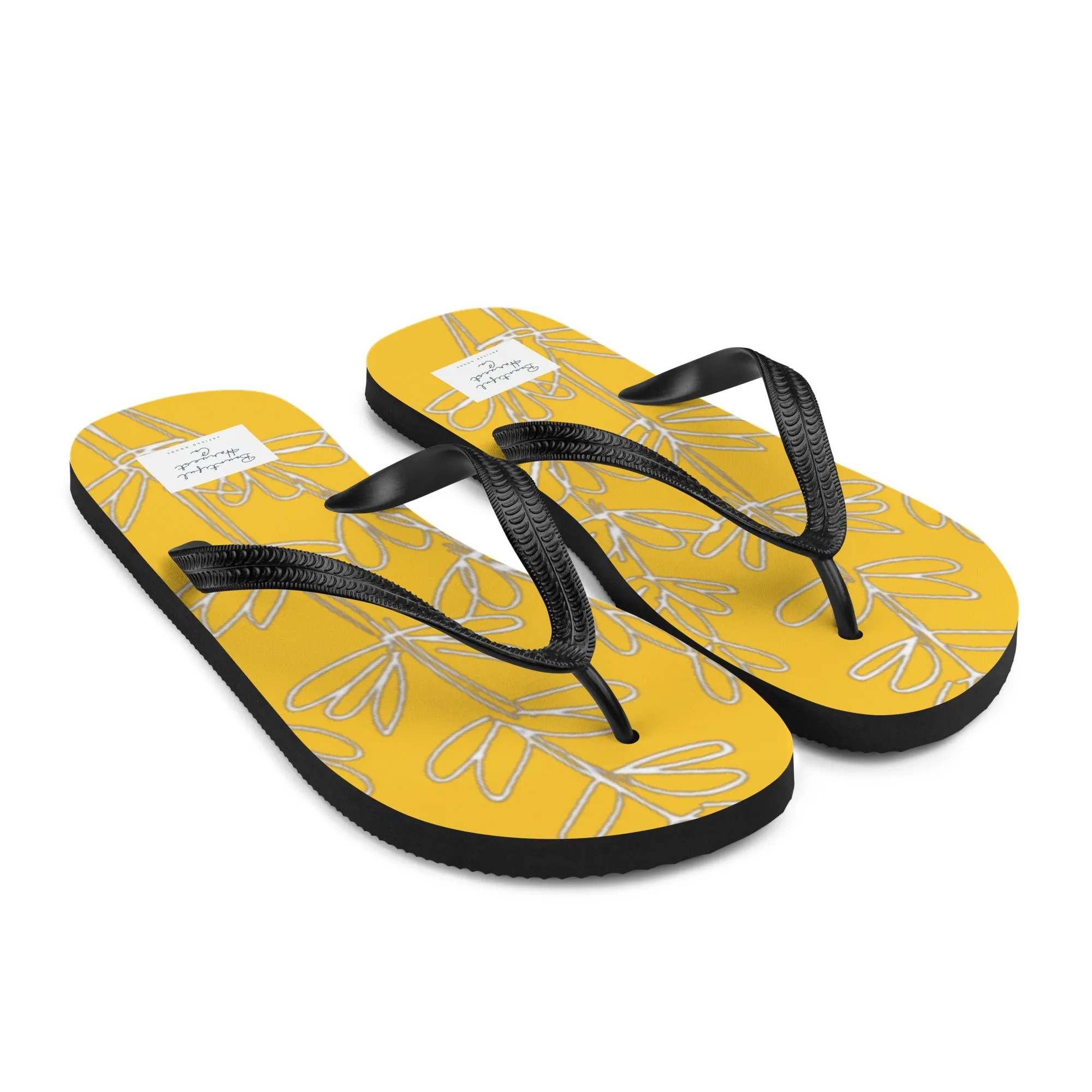 GOLD LAVENDER Flip-Flops