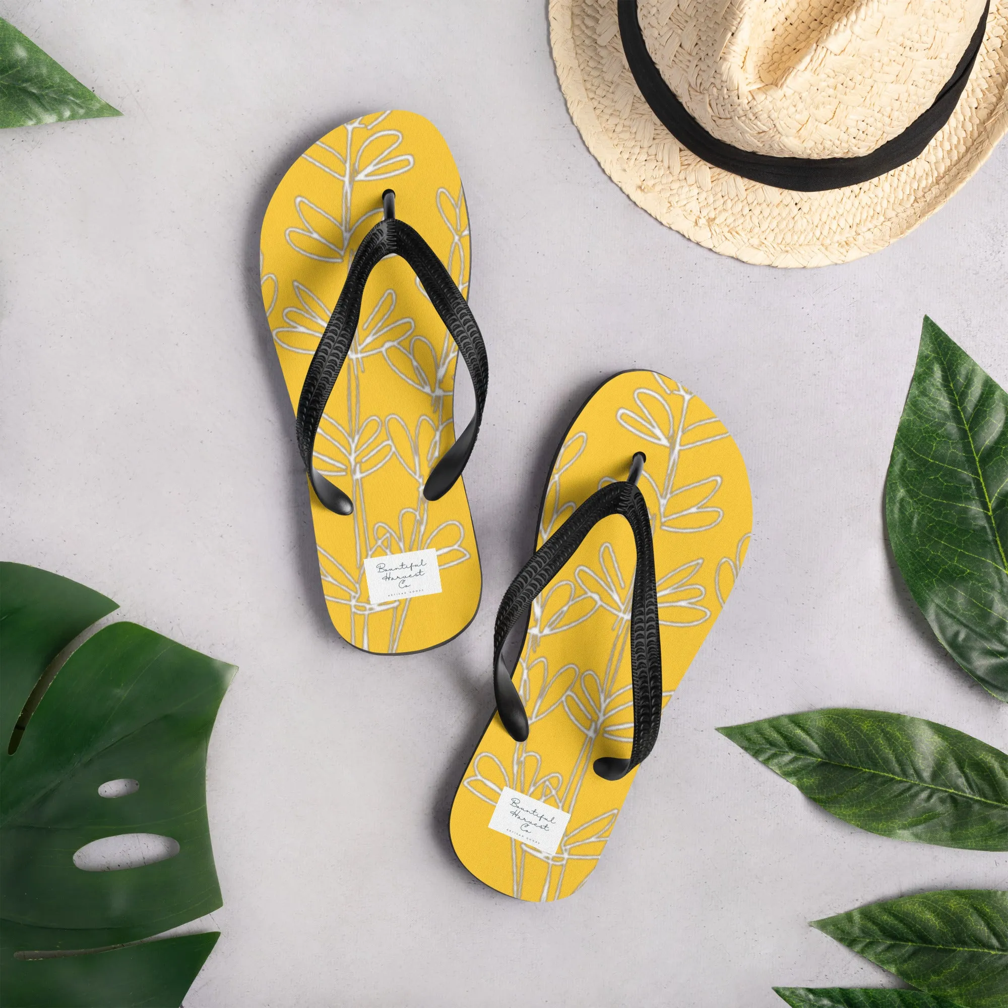 GOLD LAVENDER Flip-Flops