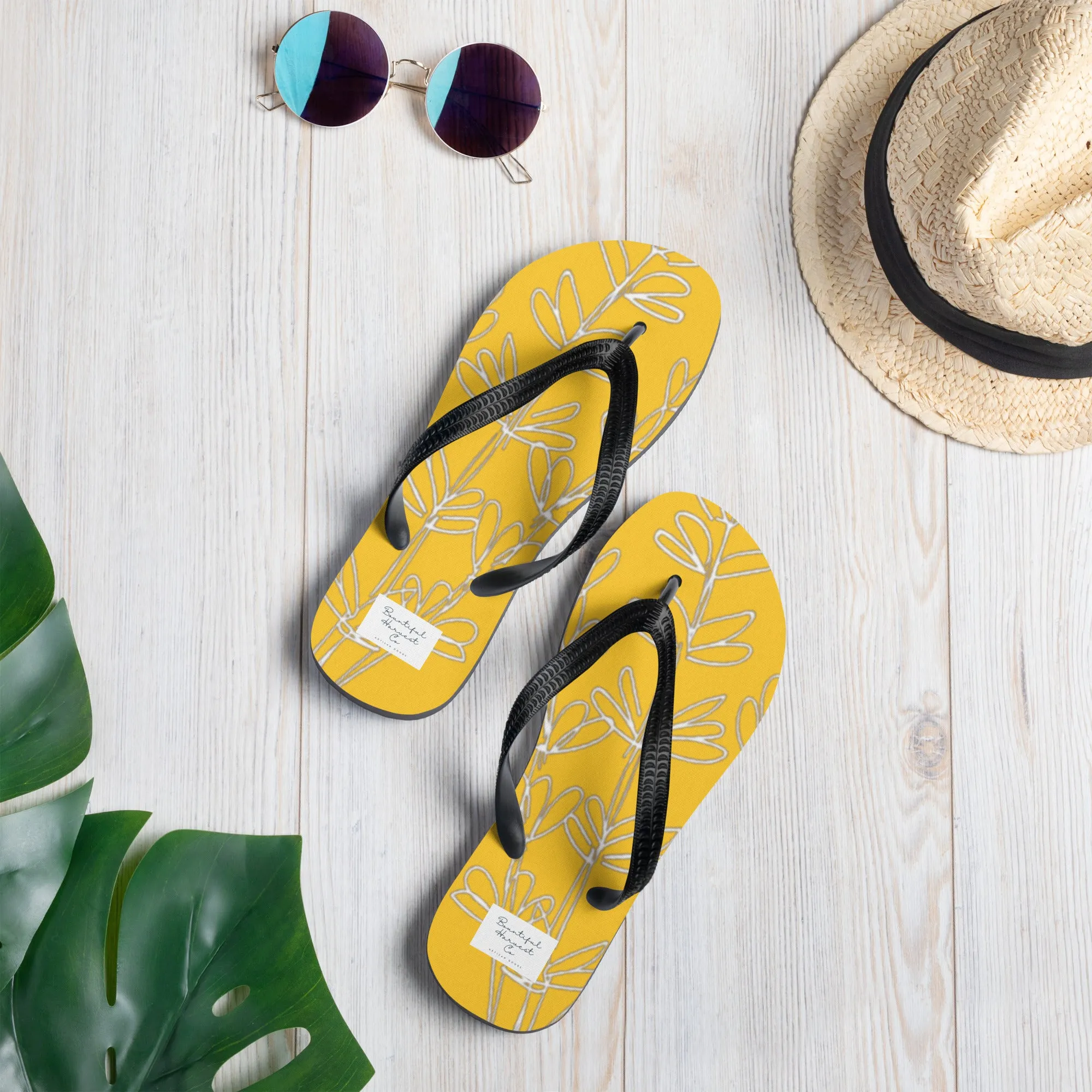 GOLD LAVENDER Flip-Flops