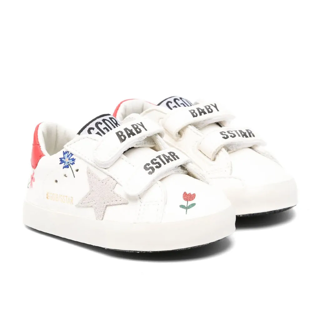 Golden Goose Baby School Suede Star Sneakers
