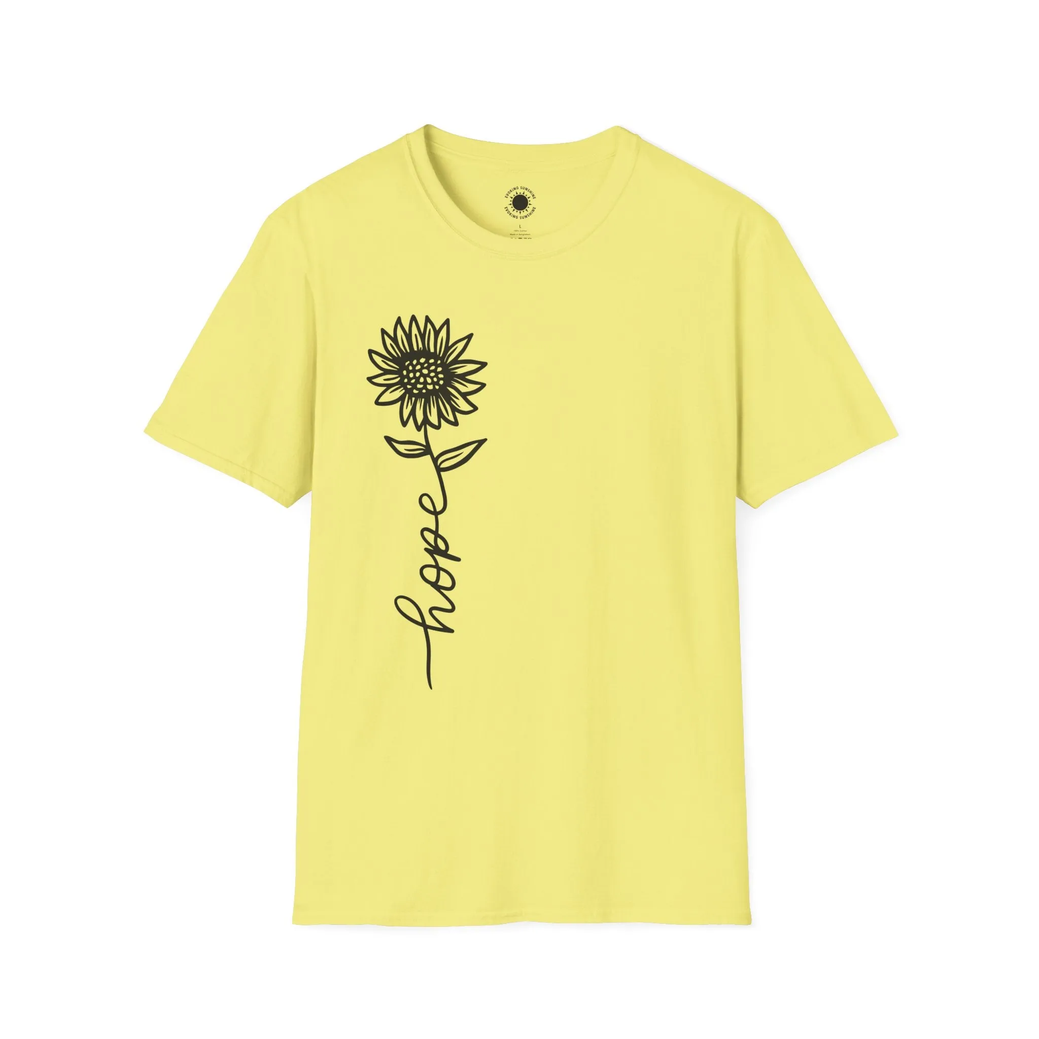 Hope-Inspired Unisex Softstyle T-Shirt - Floral Design for Everyday Wear