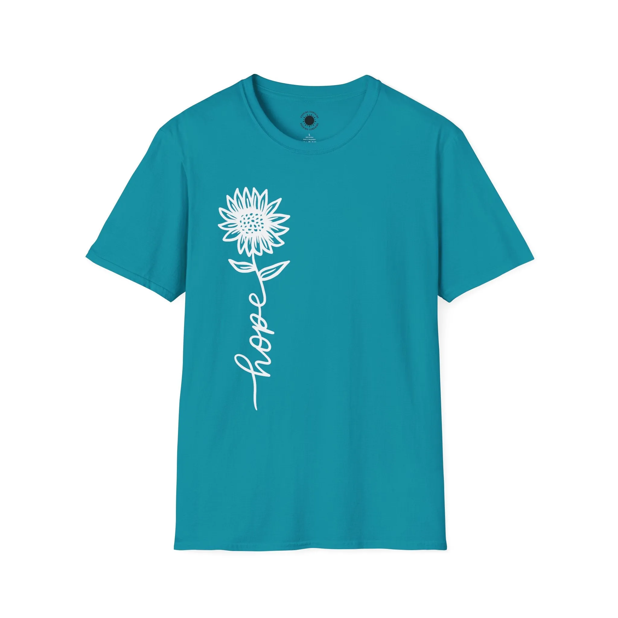 Hope-Inspired Unisex Softstyle T-Shirt - Floral Design for Everyday Wear