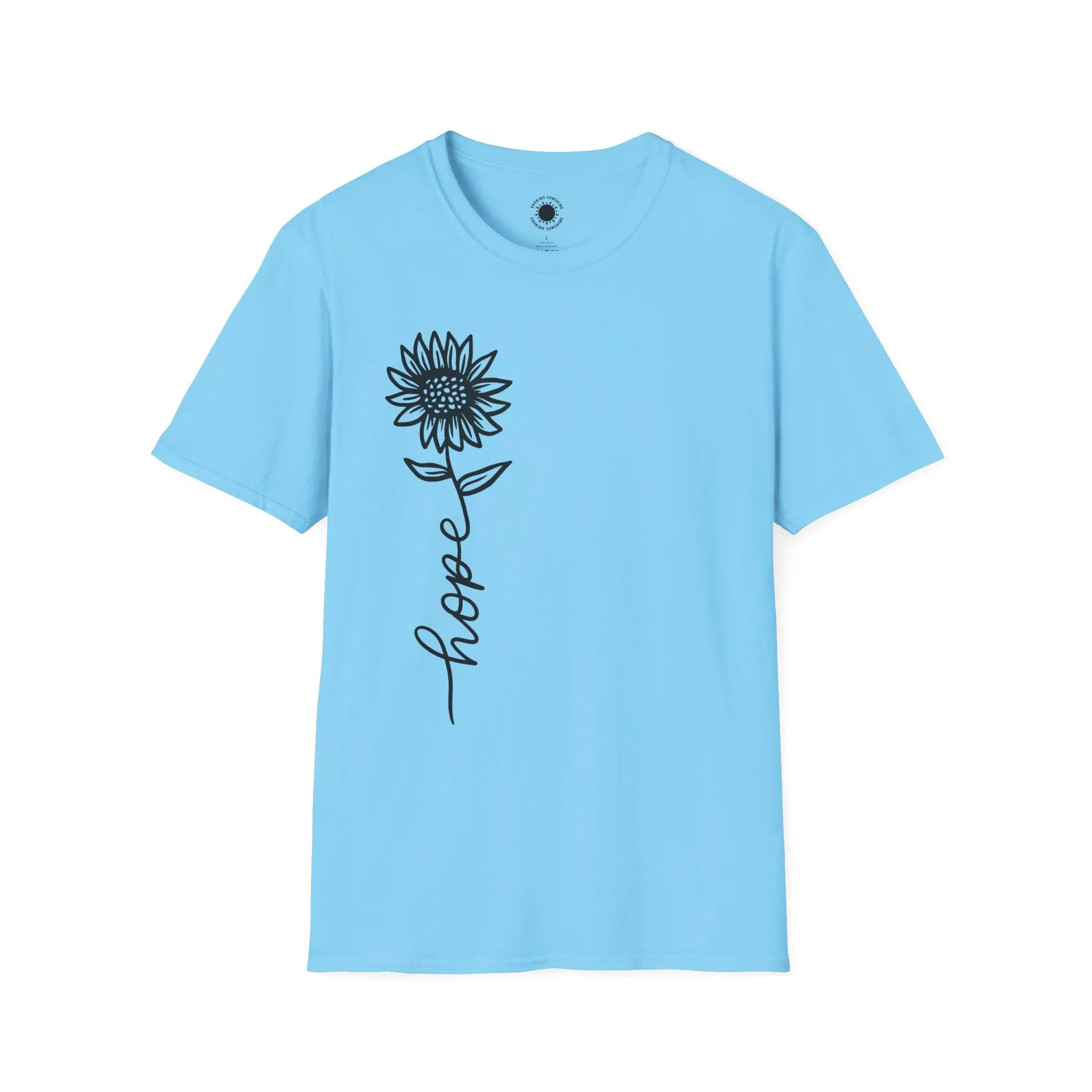 Hope-Inspired Unisex Softstyle T-Shirt - Floral Design for Everyday Wear