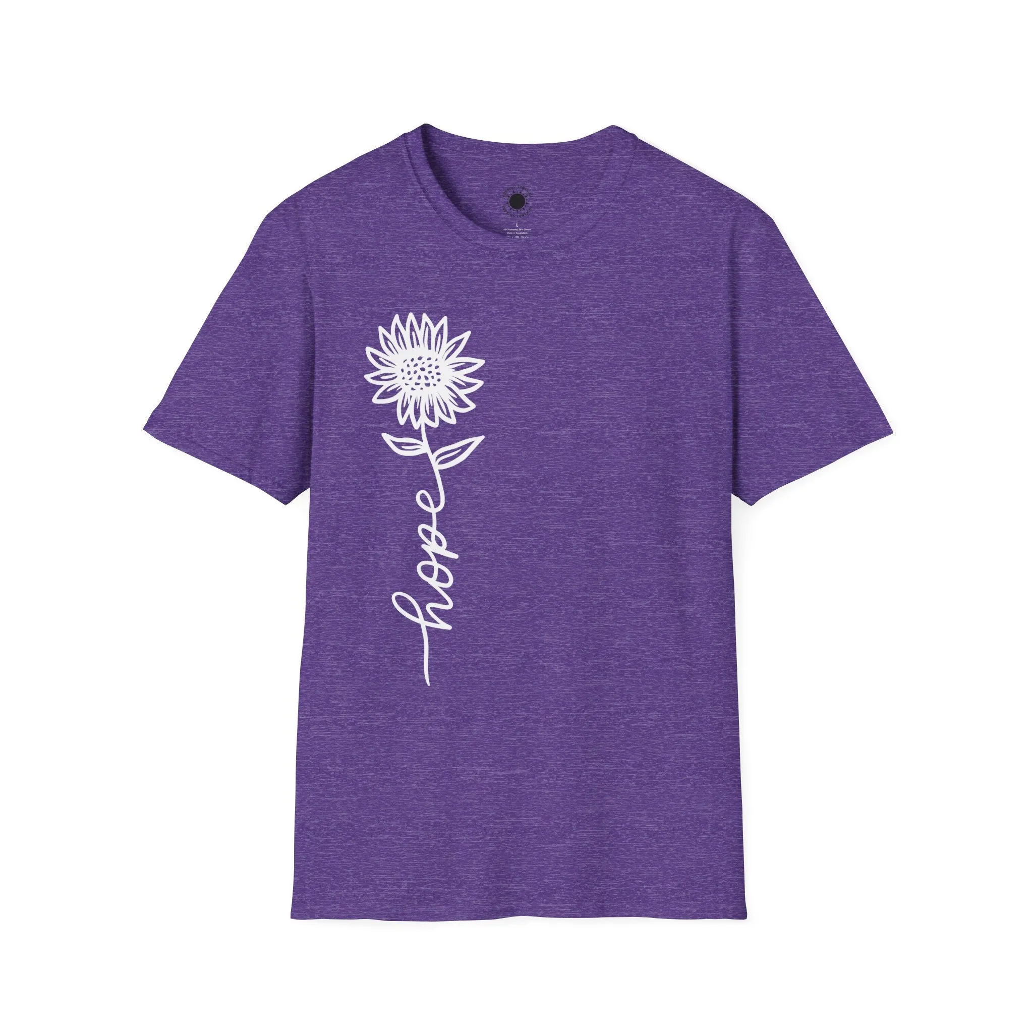 Hope-Inspired Unisex Softstyle T-Shirt - Floral Design for Everyday Wear