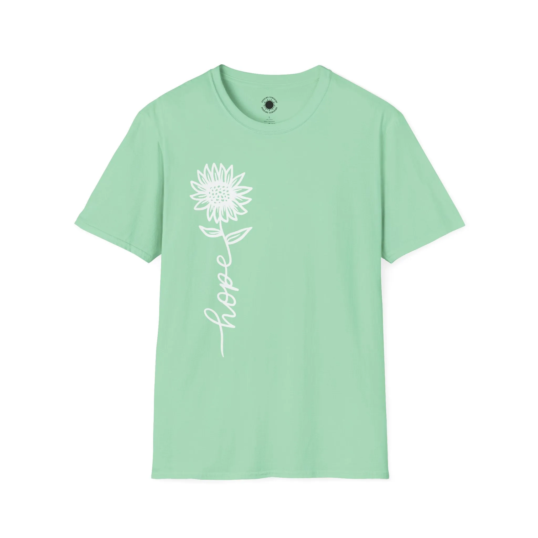 Hope-Inspired Unisex Softstyle T-Shirt - Floral Design for Everyday Wear