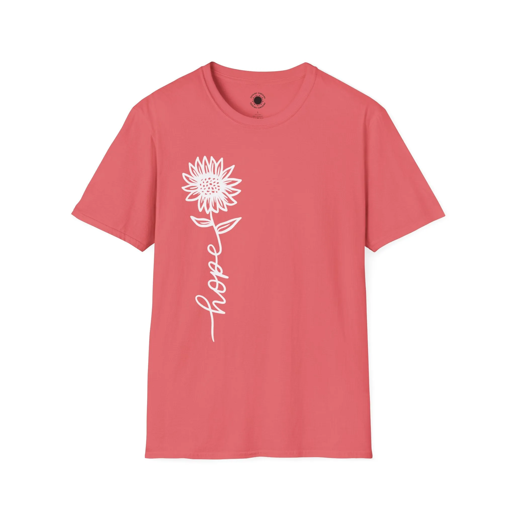 Hope-Inspired Unisex Softstyle T-Shirt - Floral Design for Everyday Wear
