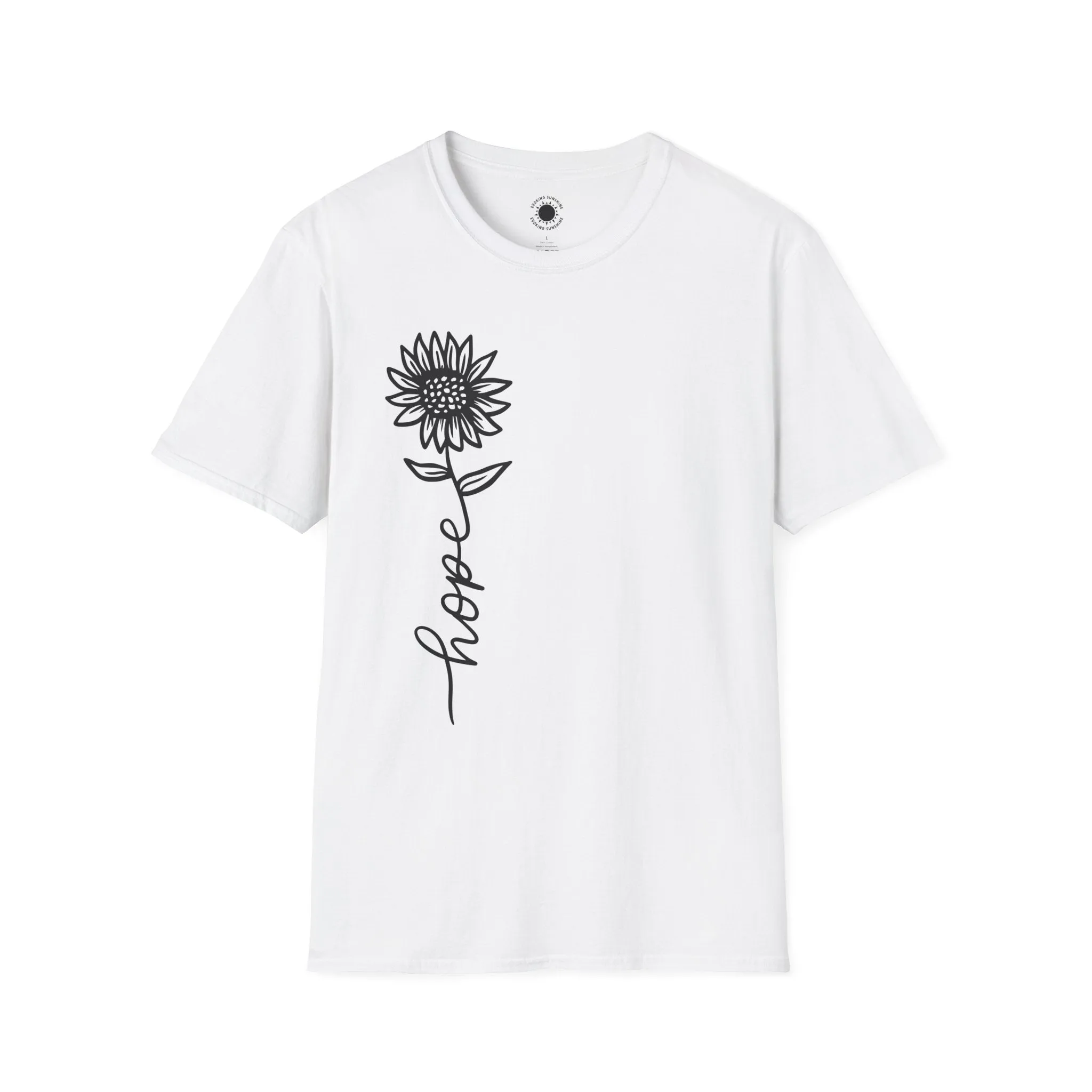 Hope-Inspired Unisex Softstyle T-Shirt - Floral Design for Everyday Wear