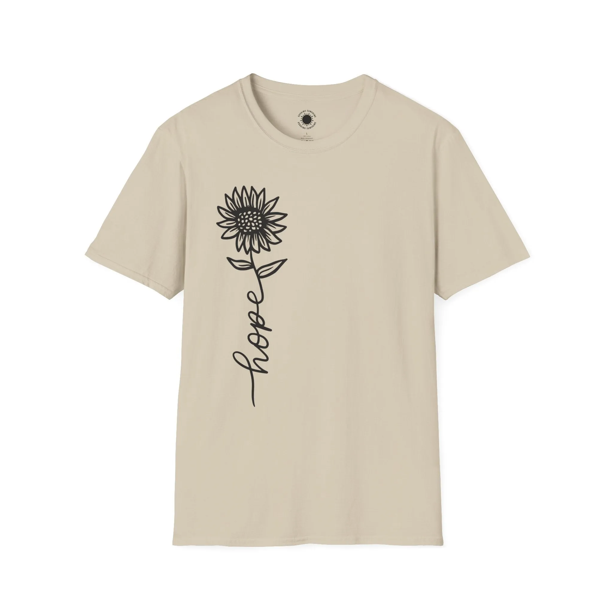 Hope-Inspired Unisex Softstyle T-Shirt - Floral Design for Everyday Wear
