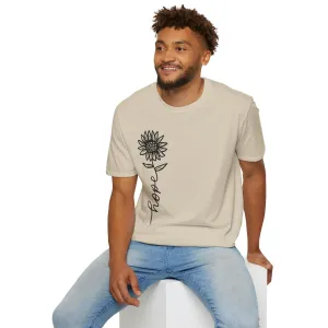 Hope-Inspired Unisex Softstyle T-Shirt - Floral Design for Everyday Wear