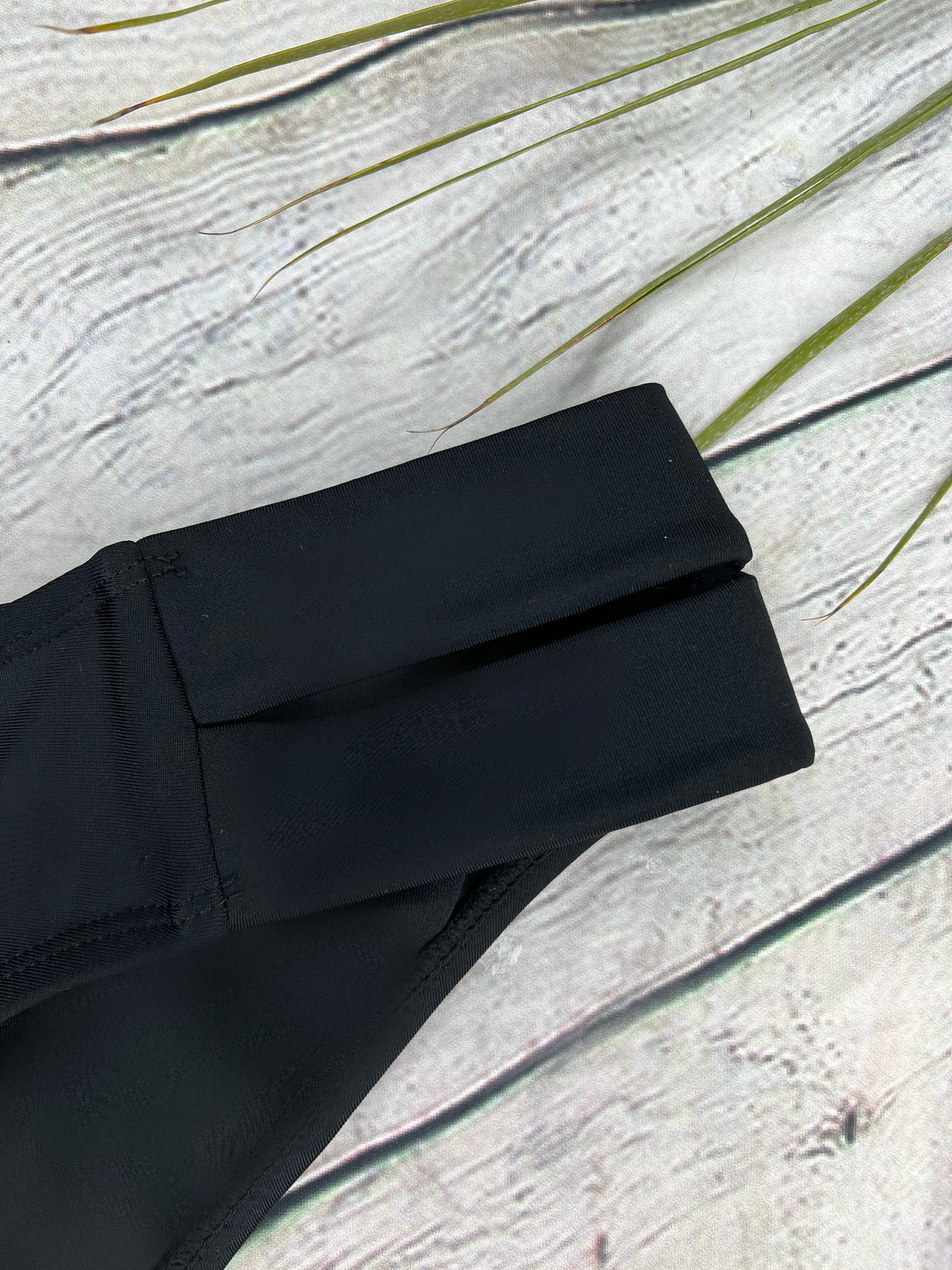 Ibiza Luxe Midi Bikini Bottoms in Black