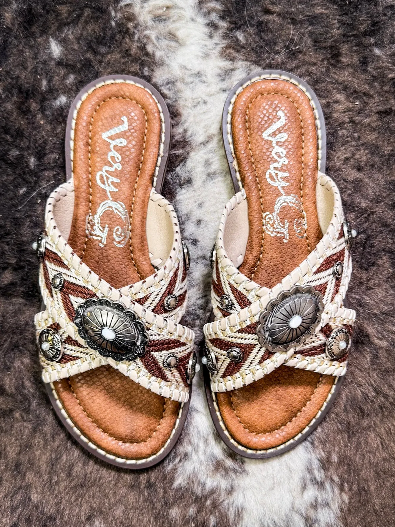 Jungle Sandal in Cream by Very G