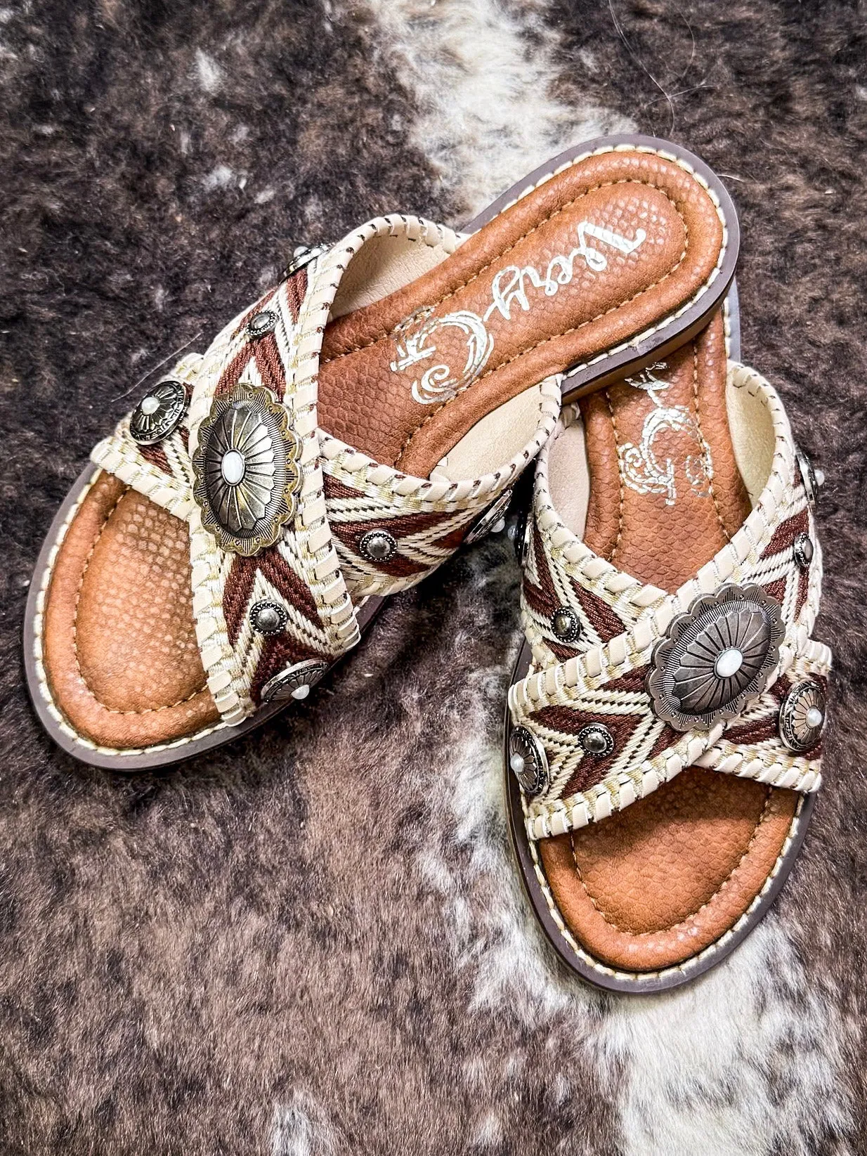 Jungle Sandal in Cream by Very G