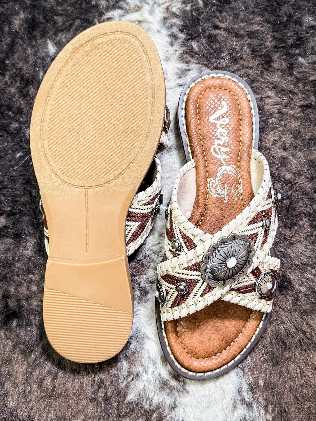 Jungle Sandal in Cream by Very G
