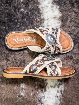 Jungle Sandal in Cream by Very G