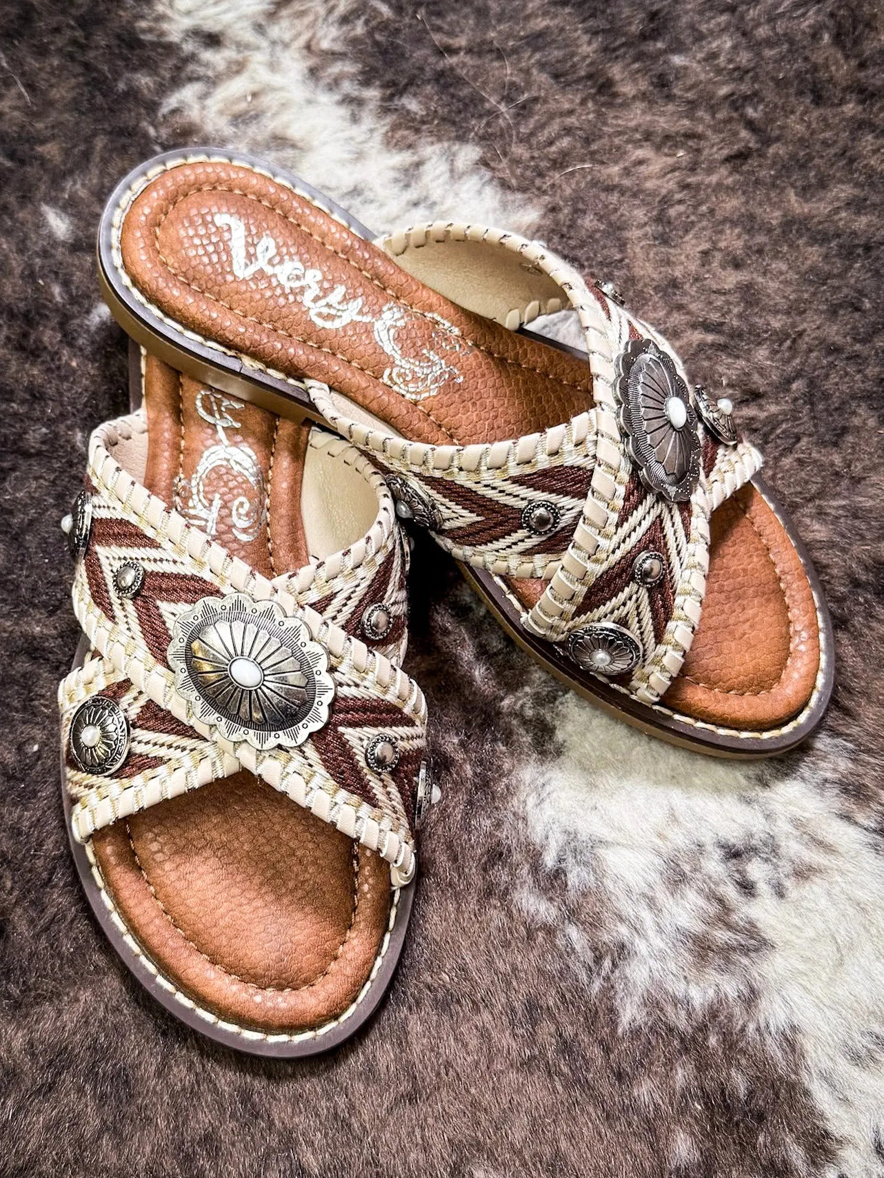 Jungle Sandal in Cream by Very G