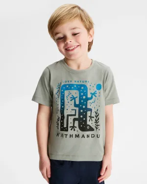 Kids' Geo Skink Organic Cotton T-shirt - Gum Tree