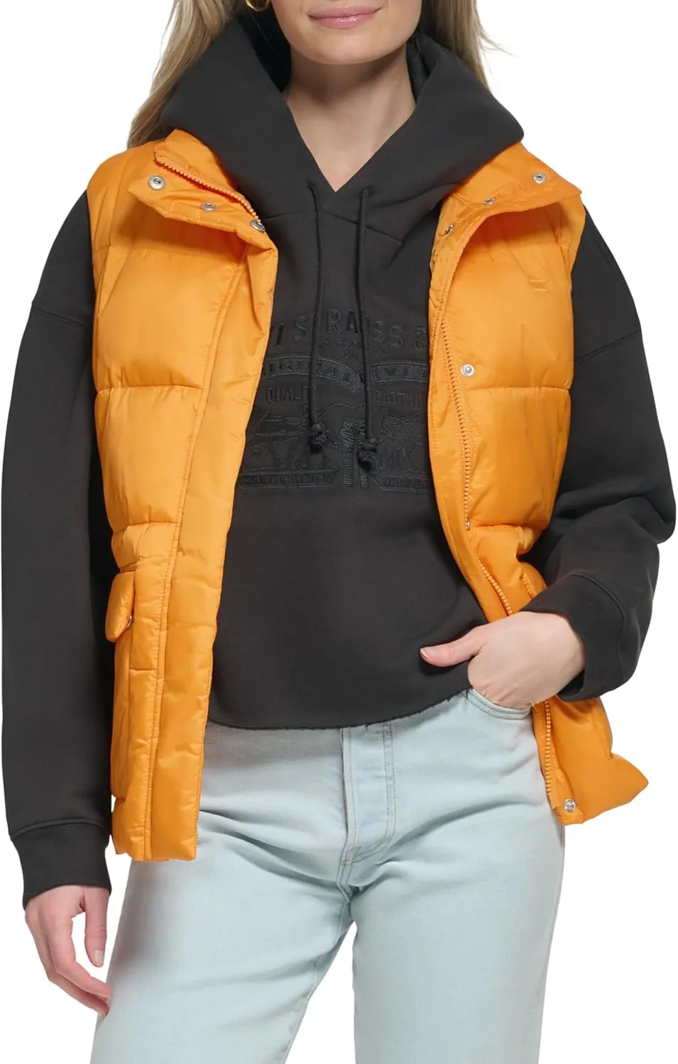 Levi's Women's Sporty Box Quilted Puffer Vest