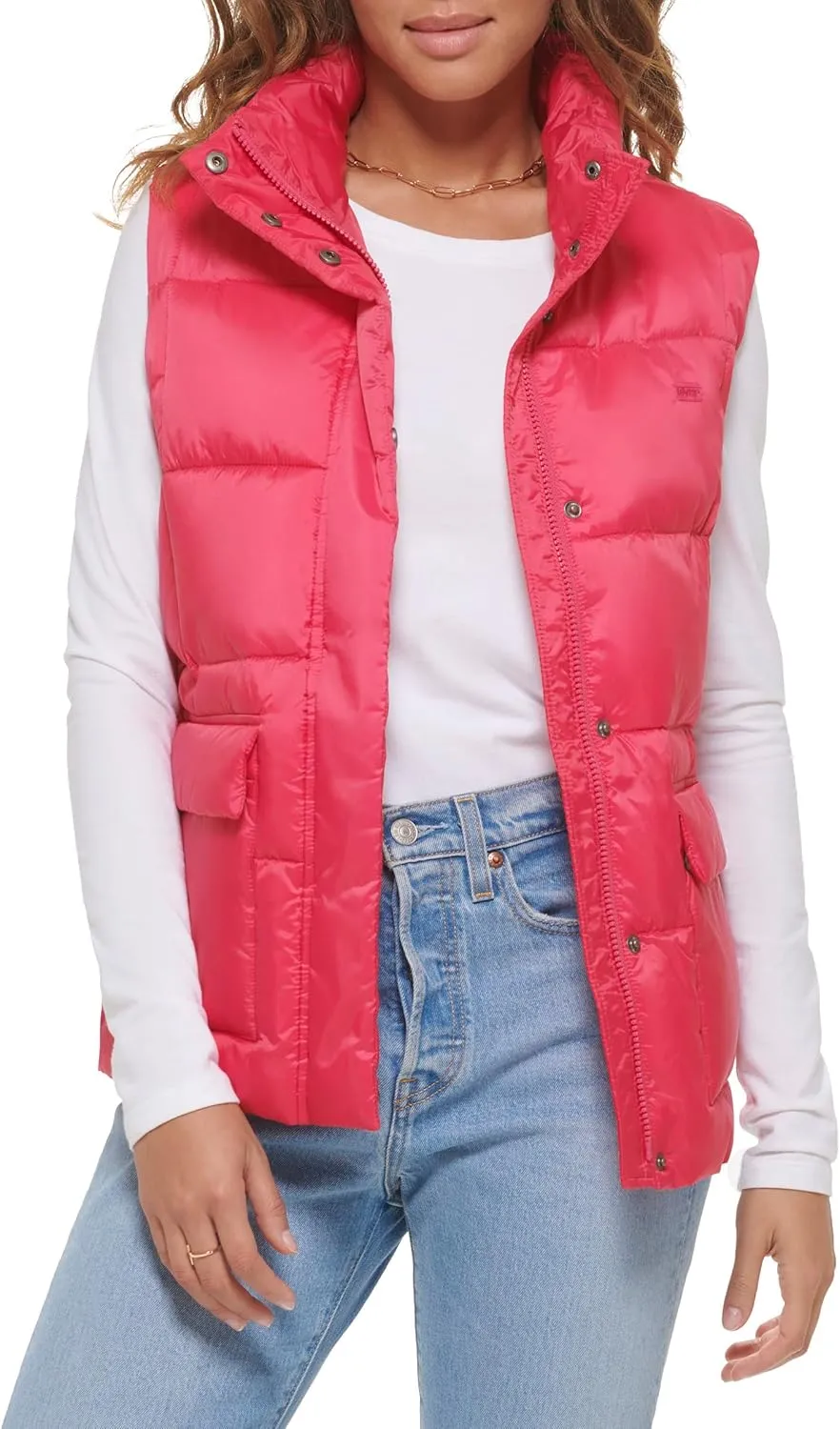 Levi's Women's Sporty Box Quilted Puffer Vest
